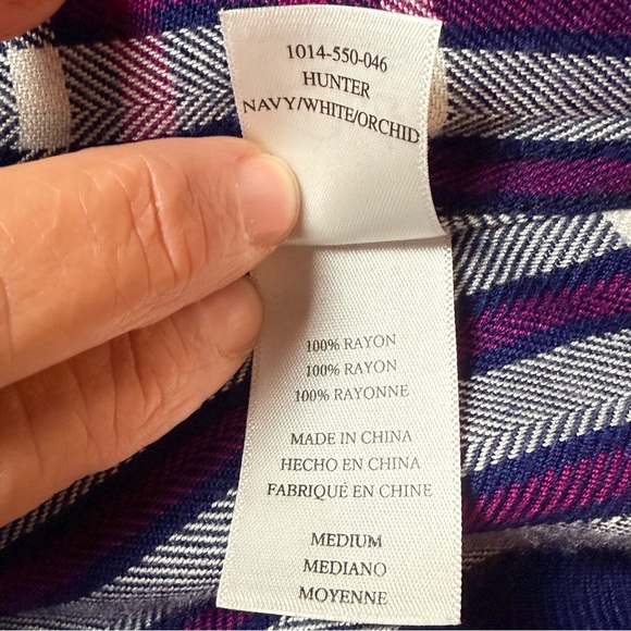 Rails Blue and Purple Plaid Button-Down Shirt - Picture 7 of 10